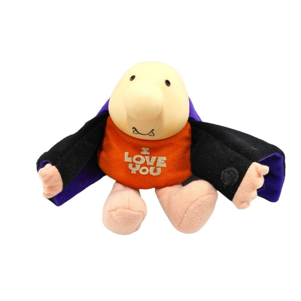 Vintage 1993 Ziggy Plush Dracula Vampire Halloween I Love You Doll With Tags
